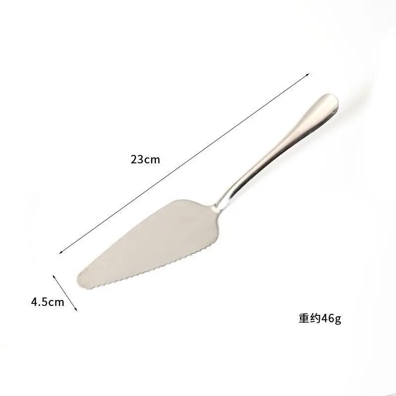 Stainless Steel Serrated Edge Cake Server Blade Cutter Pie Pizza Shovel Cake Spatula Baking Tool