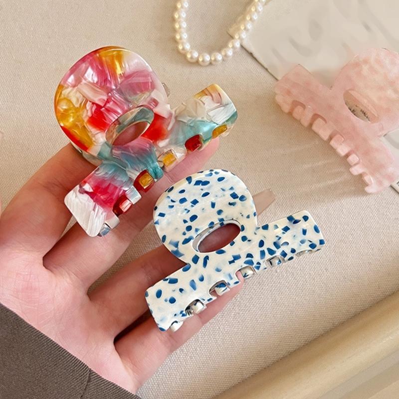 French Style Acetate Hair Claw Clip Elegant Hairpin Strong Hold Fashion Hair Decoration Multipurpose Hair Clip For Women