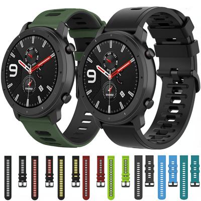 22mm 20mm Silikonband für Amazfit GTR 47MM /2/2e/Stratos 3 GTR 4 3pro Armband Correa Für Amazfit GTS 4 Mini/2 2E 3 Armband