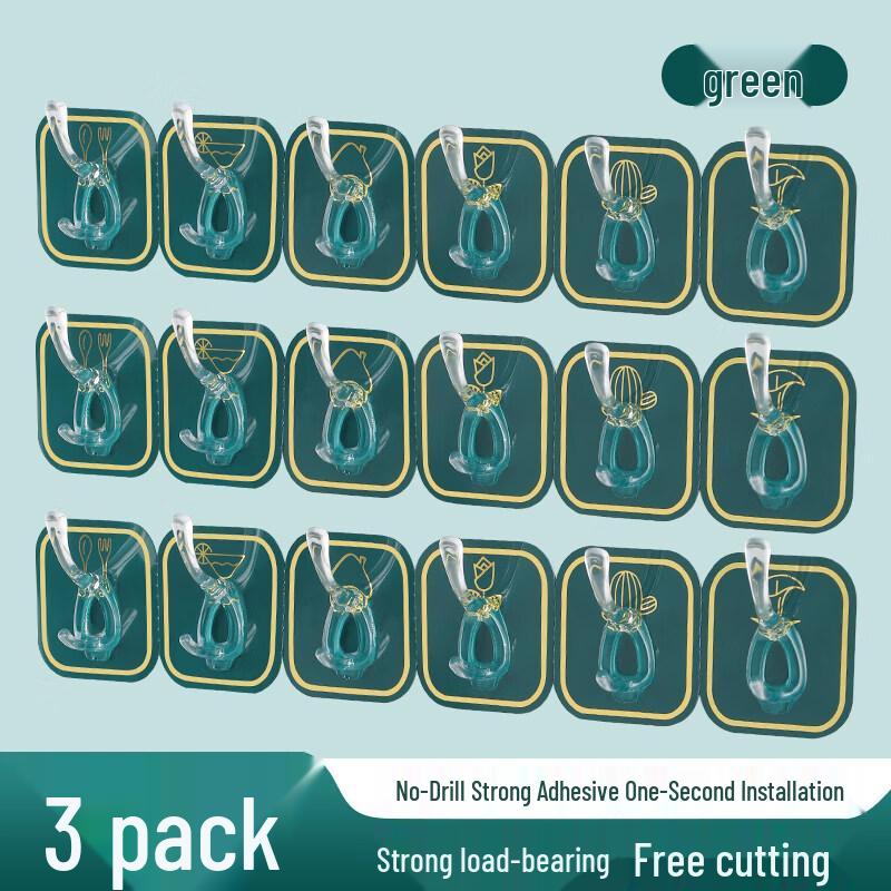 LIEI 6-Hook Punch-Free Over-the-Door Coat Rack