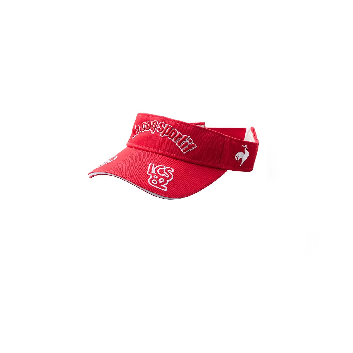 

Coq Sportif Visor Classic Logo Design Twill Солнцезащитный козырек UV Care Golf QGCXJC50 RD00 [Le Golf] Женский (красный)