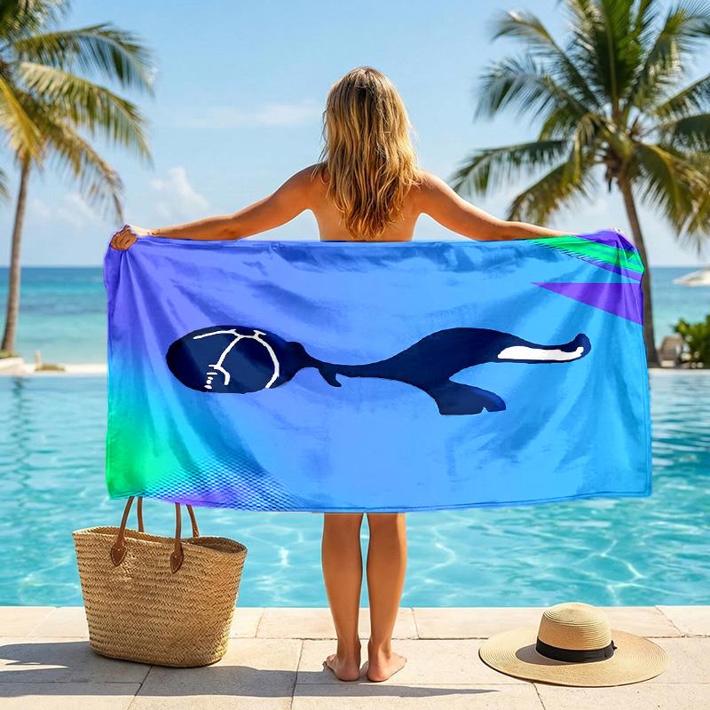 Asciugamano da Spiaggia Tottenham Hotspur Morbido Microfibra Asciugamano Estivo Asciugatura Rapida Assorbente per Spiaggia Piscina Viaggio
