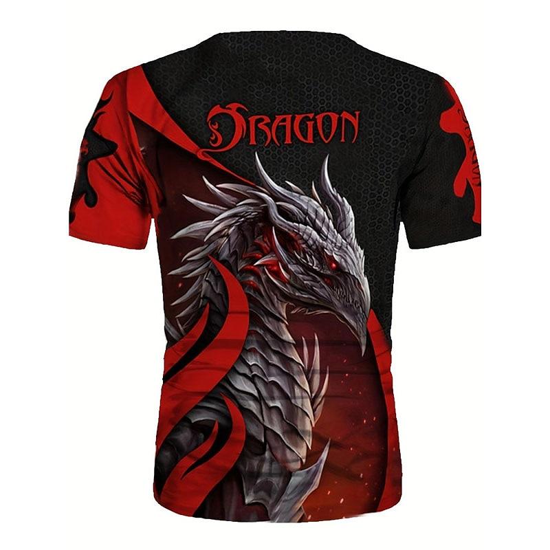 Men's T-Shirts Retro Animal Street 3d Print Short Sleeves Vintage Top T Shirt For Men Clothing Oversized Shirt Tee Summer T-Shirts Men’s