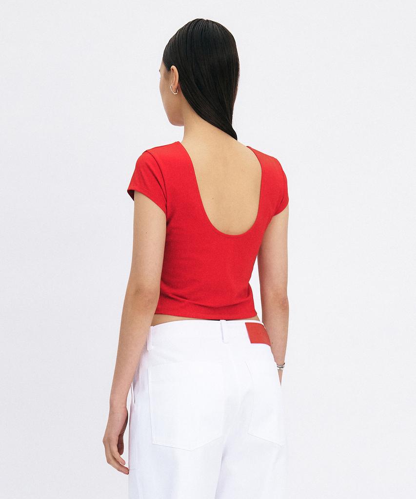 Yunse Hatchbackless Top (Red)