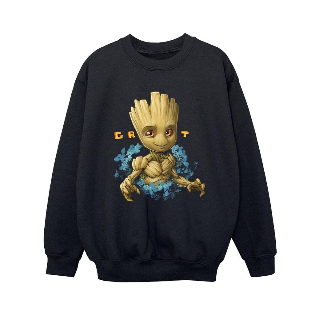 Guardians Of The Galaxy Boys Groot Flowers Sweatshirt