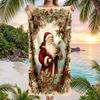Chrismas Fashion Beach Towel: Ideal for Summer Adventures Soft, Absorbent and Quick Drying Suitable for Swimming and Bathing