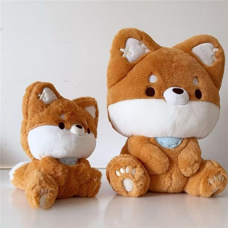 Fox With Cute Big Tail Cartoon Plush Doll Toy Pillow For Decoration Room