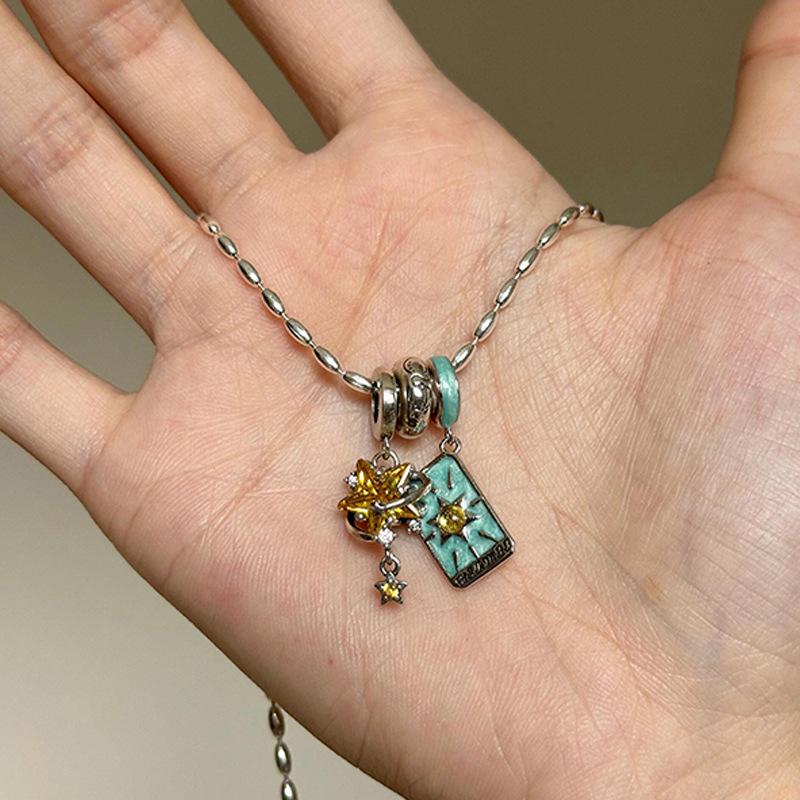 

Ретро Карта Таро Магия Ведьма Гадание Таро Звезда Браслет Ожерелье Для Женщин Винтаж Продвинутые Бусины Шармы Ювелирные Аксессуары