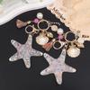 Women Pearl Starfish Accessories Key Ring Starfish Keychain Keychain Bag Pendant Decor Gifts