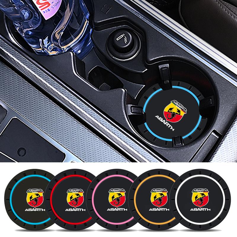 Car Silicone Coaster Mug Drinks Non-Slip Mat Mute Pad H Accessories For Fiat Abarth Grande Punto Tipo Stilo Ducato Palio 500x Brav