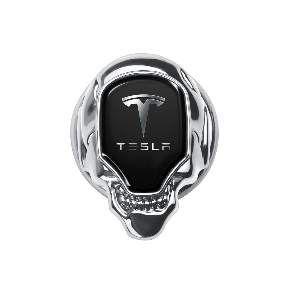 

1pc Car Styling 3D Metal Engine Ignition Start Stop Push Button Metal Cover Decoration For Tesla Model 3 Model S Model Y SpaceX