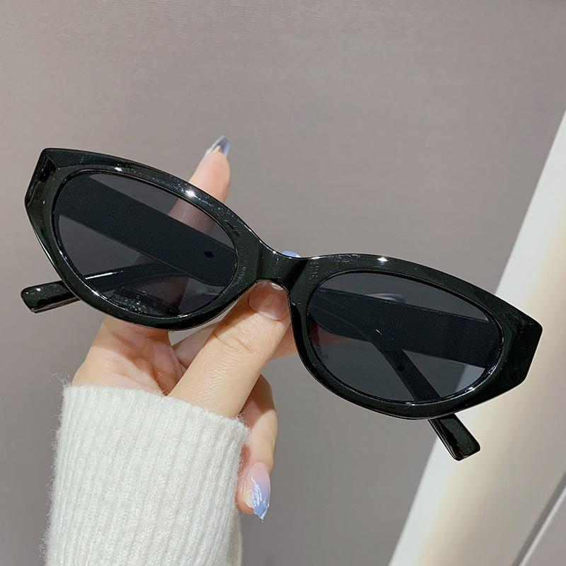 Frame Elegant Lens Cat Eye Sunglasses Women  Summer Outdoor Protection Sun