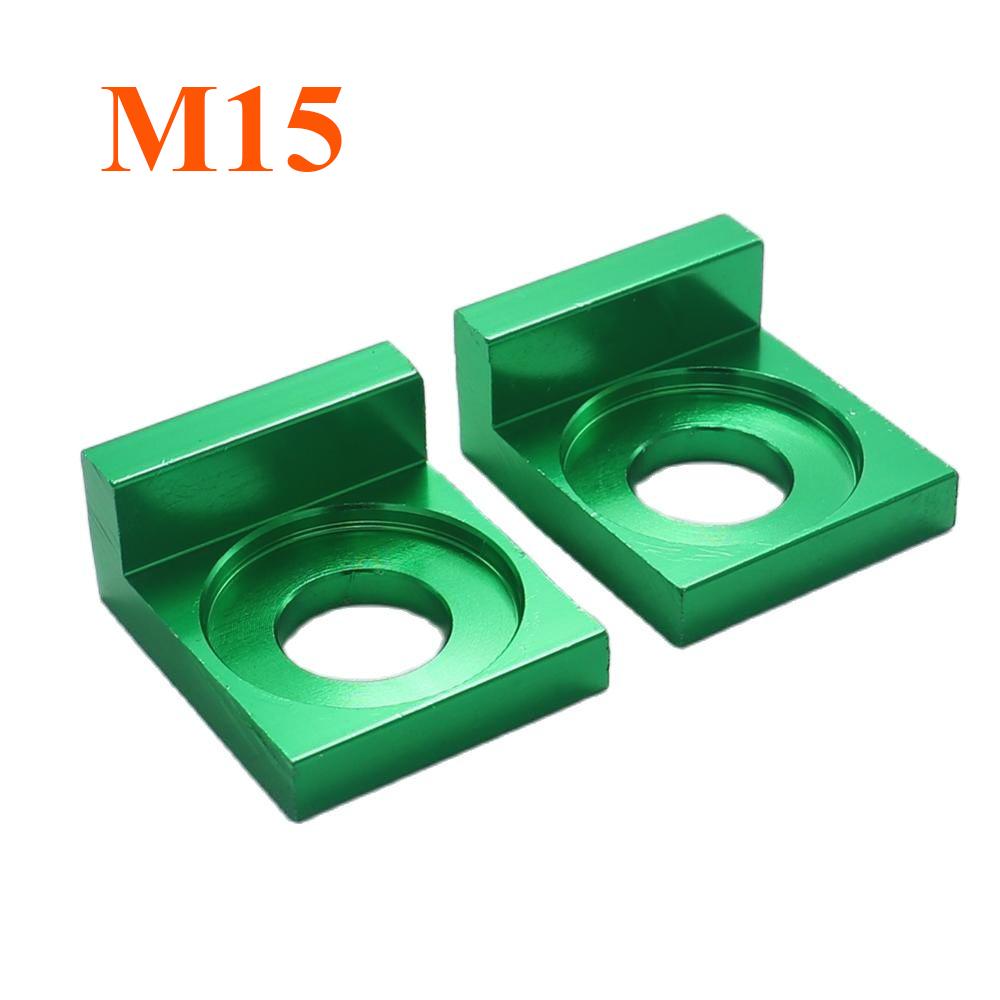 12mm/15mm Aluminum CNC Chain Block Axle Tensioner Adjuster for Motorcycle Pit Bike XR50 CRF70 SDG 107 125