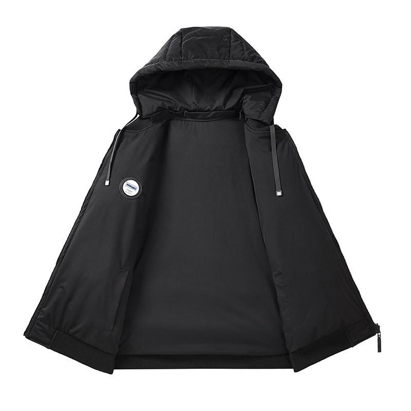 American Embroidered Down Cotton Contrasting Colors Loose Removable Hat Double-sided Hooded Cotton-padded Jacket