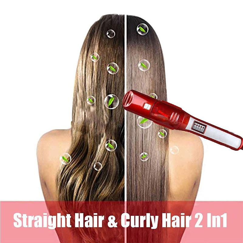 Cross-Border Hydrating Hair Straightener with Steam Care Electric Splint Iron Clip-on Splint Straightening Orders Welcome