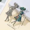 1Pc, Elegant Ballet Girl Shape Brooches, Natural Shell Abalone Shell Brooch Pin for Women Valentine's Day Mother's Day Holiday Jewelry Gifts 8.2×3.3cm