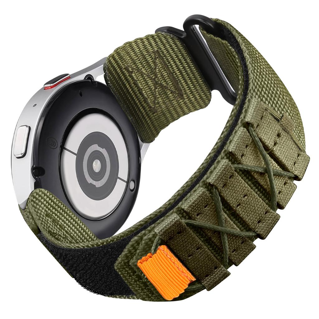 20mm Watch Band For Samsung Galaxy Watch6 Classic 47mm 43mm/Huawei Watch GT 3 Pro 43mm/GT 3 42mm Nylon Woven Magic Tape Strap