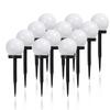 LED Solar Garden Lamp - White Bobble Ball Decorative Lighting