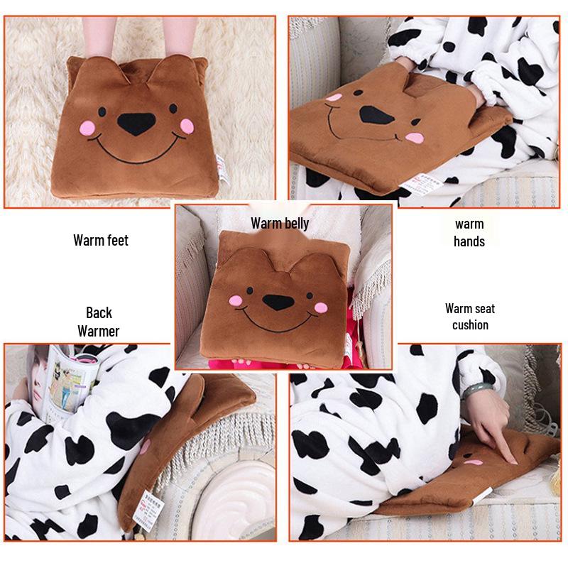 Elektrický ohřívač nohou a vyhřívaný sedák - Kompaktní vyhřívací podložka a horký obklad pro ženy