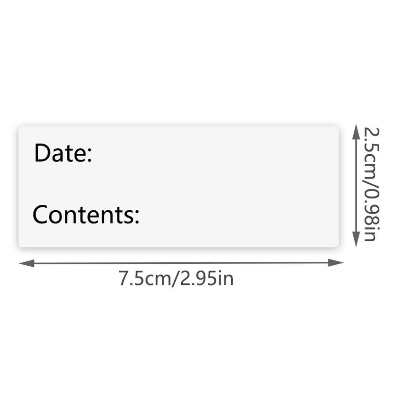 SelfAdhesive Removable Freezer Food Labels Easy Clean Leaves No Cooler Food Storage Freezer Sticker Plastic Paper