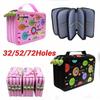 Cartoon Sketch Pencil Case 32/52/72 Hole Paintbrush Organizer Pen Storage Bag  Drawing Sketch