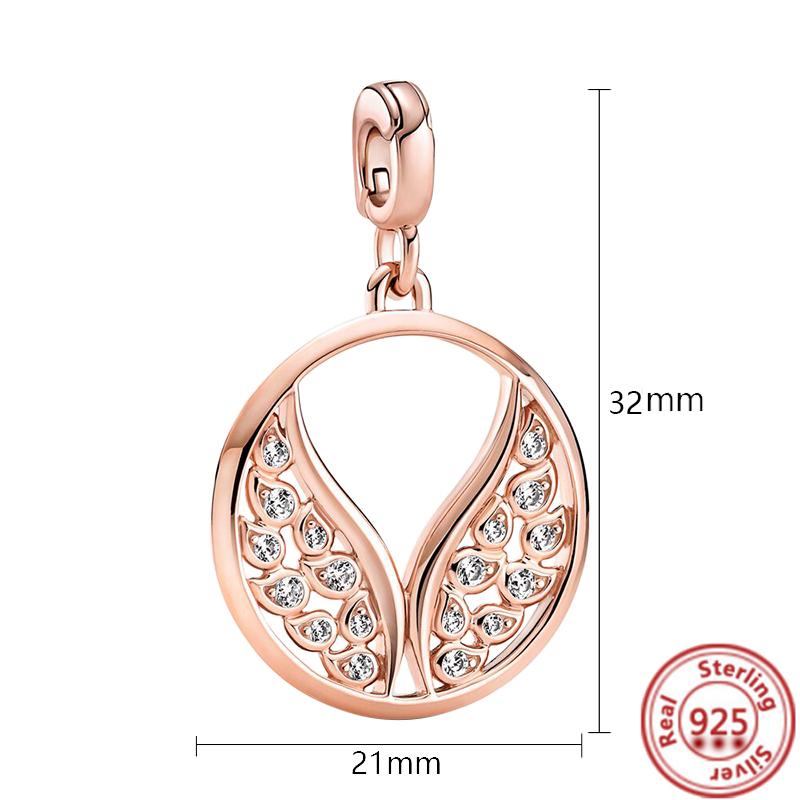 Me Ring S925 Sterling Silber Perle Runder Verbinder Charm Doppelarmreif Passend für Original Me Gliederkette Armband Schmuck