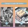 Multi-grid Drawer Organizer Set Fabric Storage Box Foldable Closet Divider for Socks Underwear Wardrobe Organization for Bedroom