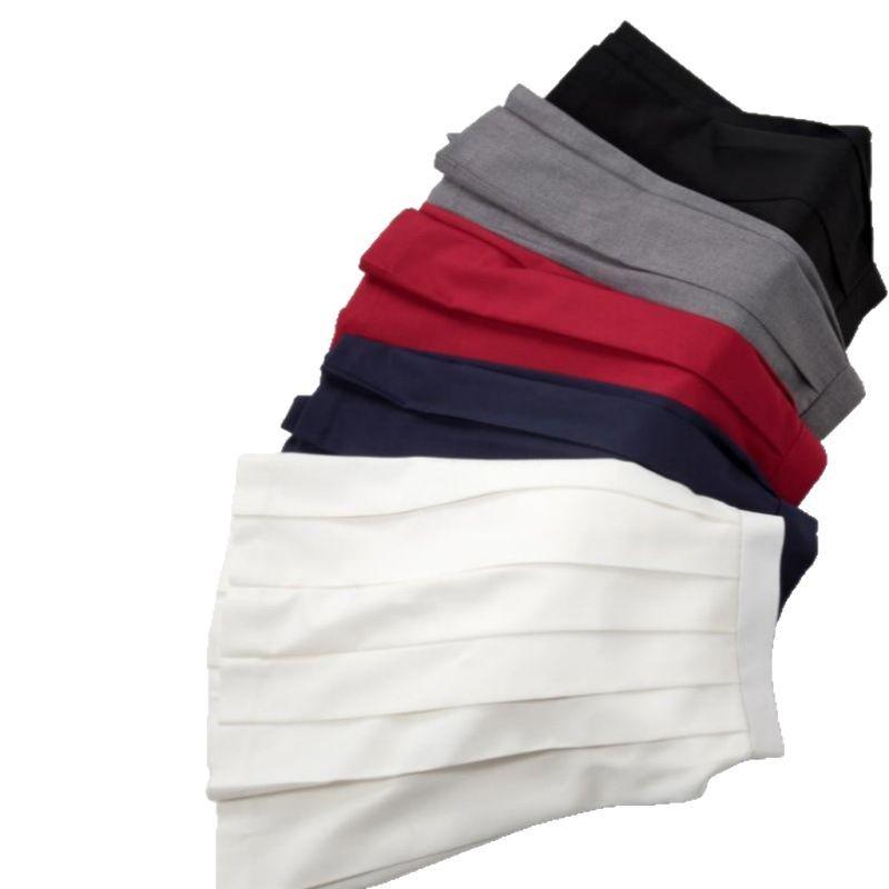 Original Japanese School Style A-Line Pleated Midi Skirt for Women