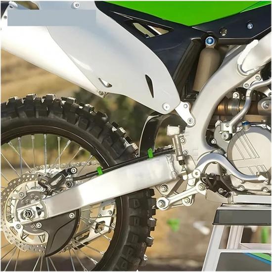 Precision-Made CNC Rear Brake Line Holder Hose Clamp Compatible With KAWASAKI Motorcycle KX 125 250 450 F KX250F KX250X KX450X KLX(2 pcs)