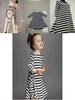 Charming Parent-child Dress Clothes Set Featuring Striped Half Sleeve Baby Girl Dress