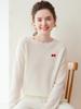 Women's 100% Pure Cashmere Knit Long Sleeve Sweater - Soft & Loose Fit for Autumn and Winter.