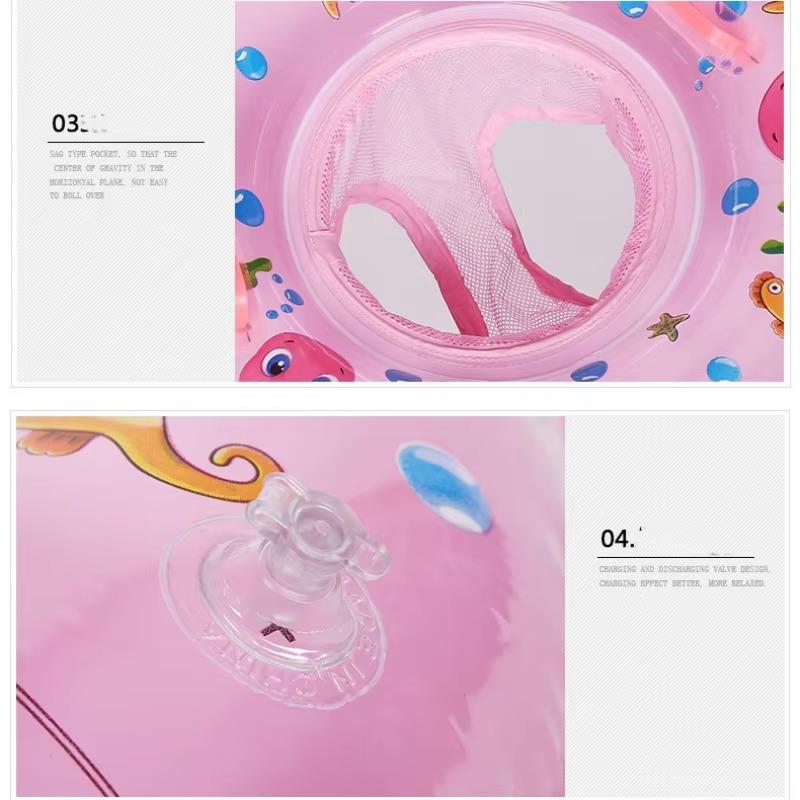 Children's Seat Ring 1PCS Inflatable Buoyancy Crab Swimming Ring 0-5 Years Old Sitting Circle Water Play Swimming Pool Toys