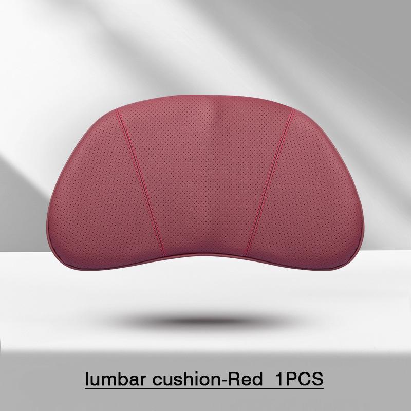 AABKV1 For Porsche Headrest Neck Support Waist Lumbar Cushion Soft Car Seat Neck Pillow Seat Cover Protector original color scheme