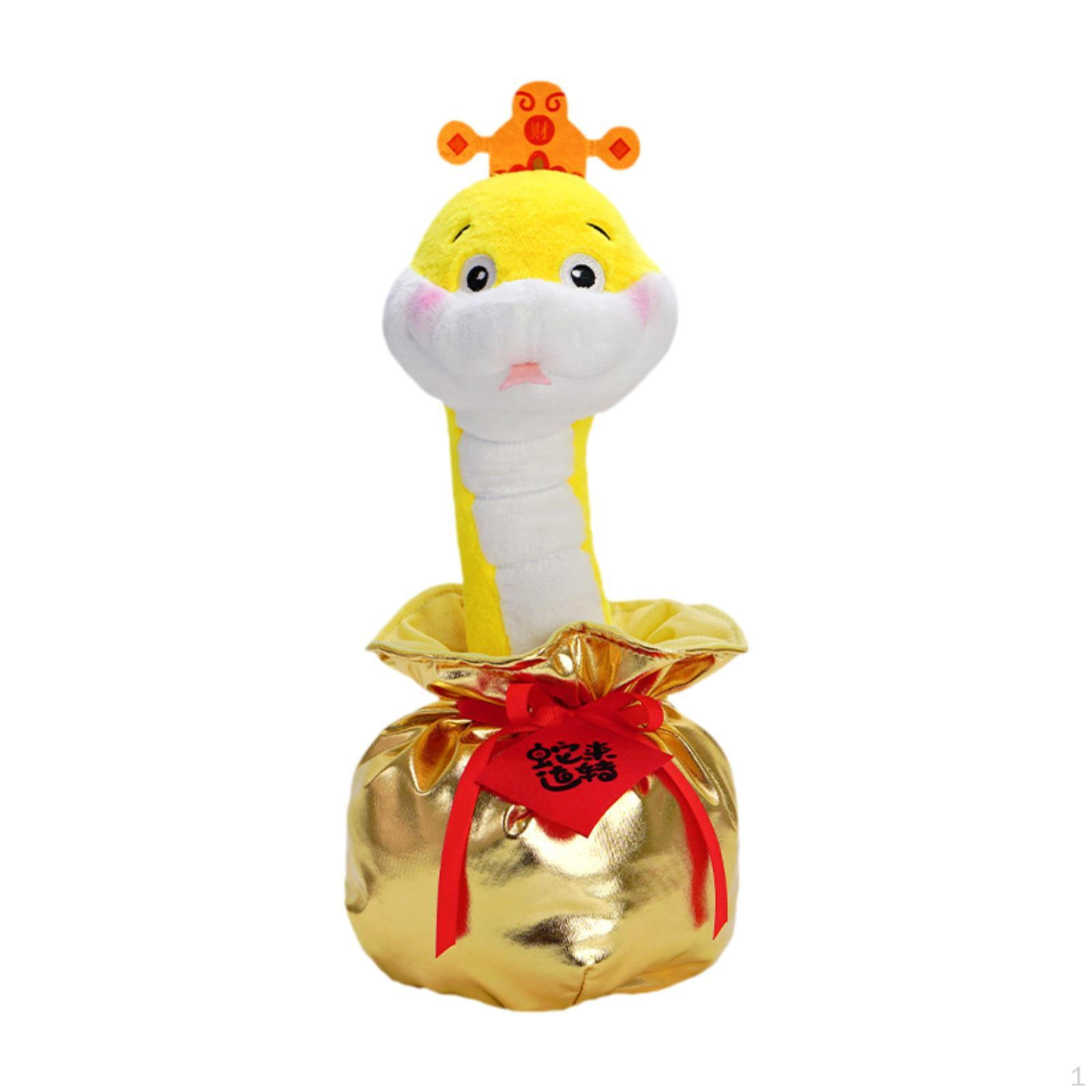 

Китайська Змія Плюшева Іграшка М яка Іграшка Лялька Записувана Декоративна Мила М яка жовтий