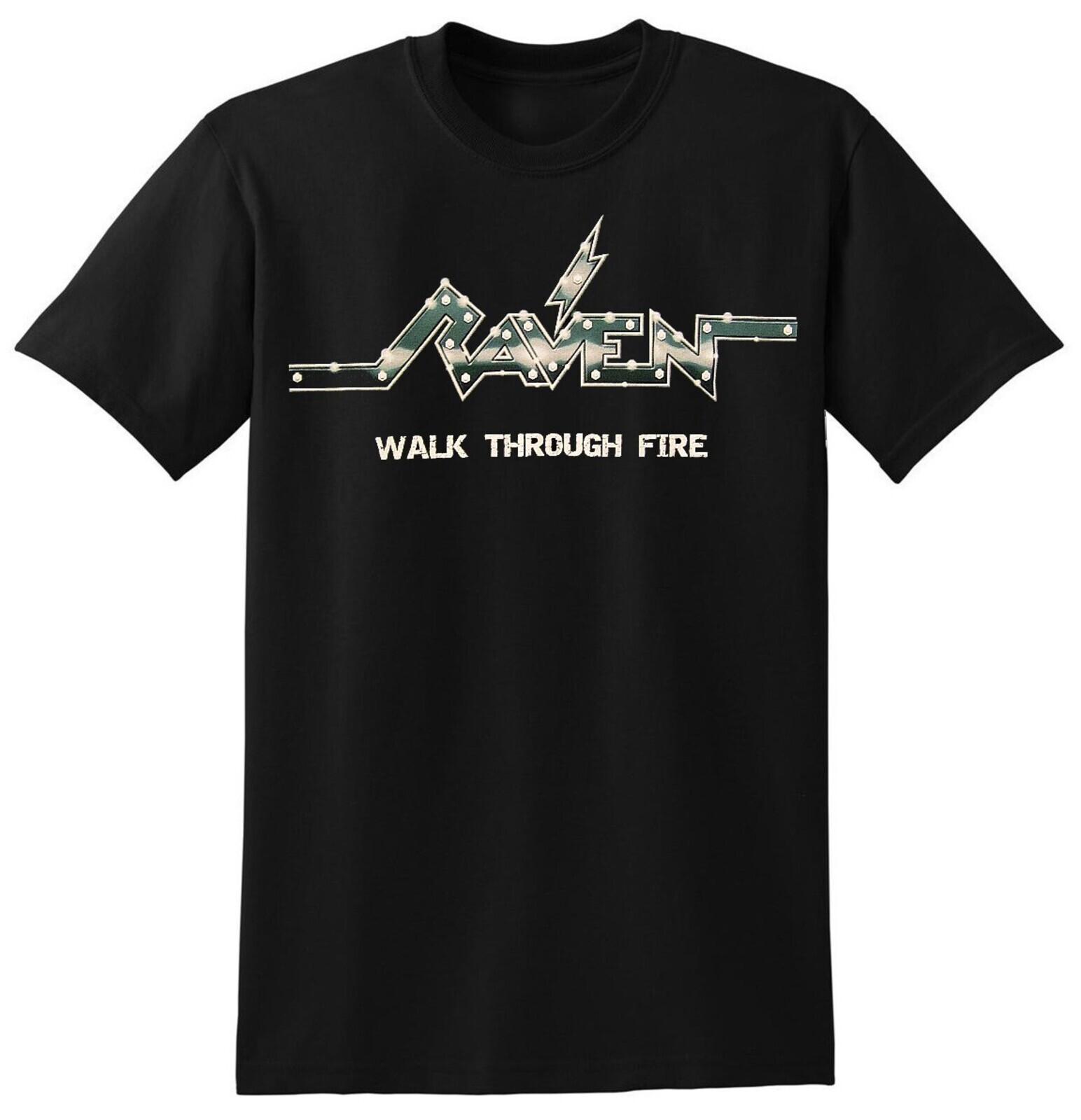 RAVEN cd cvr WALK THROUGH FIRE Official SHIRT MED New wiped out bitch until drop S
