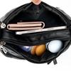 Shoulder bag women's new soft leather texture fashionable versatile multi-layer pocket large capacity casual messenger bag