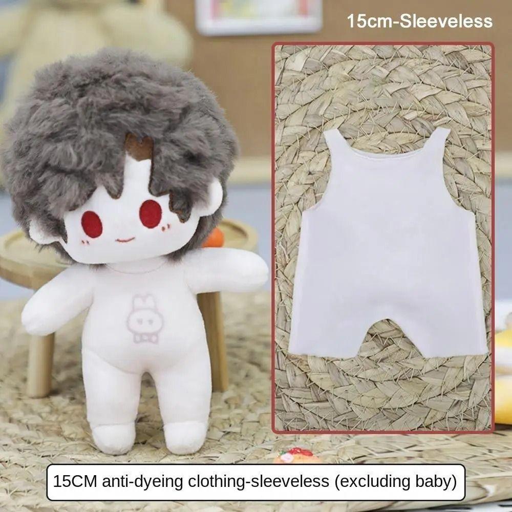 

Base Layer Shirt Sleeveless Doll Backing Shirt Soft Sleeved Doll Bottoming Shirt Doll Accessories 15cm standing-sleeveless