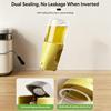 2-1 400ML Glass Oil Sprayer Dispenser Anti Leak Fine Mist Kitchen Edible Oil Spray Bottle For Kitchen Cooking Air Fryer Baking