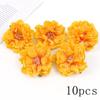 Orange Series Silk Artificial Flowers for DIY Headdress, Clothing Accessories, and Decorative Straw Hat Embellishments.