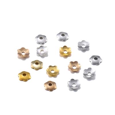 1000ks Silve Gold mini květiny Filigrán okvětní lístek Korálky Čepice Nálezy Bulk End Distanční přívěsky Čepice korálků Pro potřeby na výrobu šperků