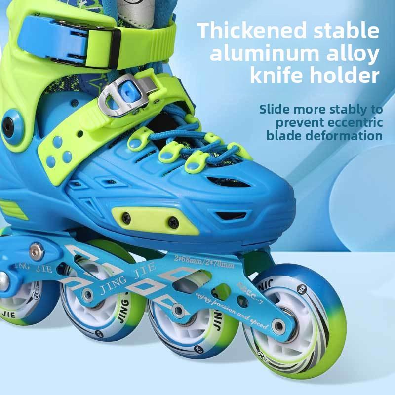 Roller Skates Children's Women's Professional Skating Roller Skates Beginners Adjustable Single Row Adult Skates