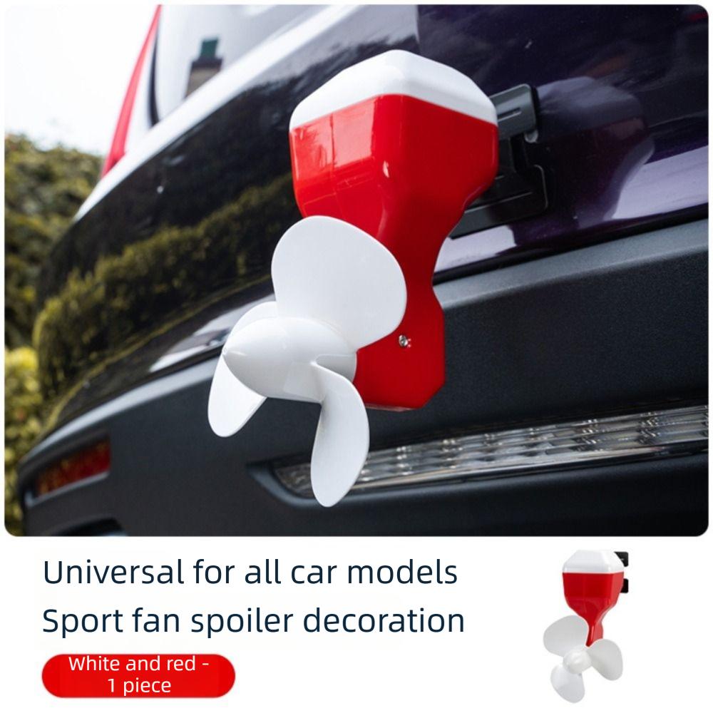 Angle Adjustable Rear Bumper Decorations Self-sticking Propeller Shaped Ornament Tail Decor