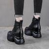 Short Boots 2026 Autumn and Winter New Leather Sponge Boots Motorcycle Boots Short Boots Thick Sole
