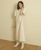 Tina Blossom Quilted Ivory Dress