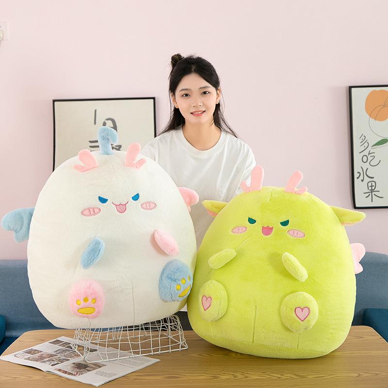 30-60cm Süße Drachen Kuscheltiere Kuschelige Dicke Dinosaurier Engel Mit Fliegenden Flügeln Puppen Plüsch Baby Dino Spielzeugsets Kinder Beruhigungsgeschenk Option