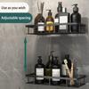 Badezimmerregal, Küchenaufbewahrungsorganisator, Aluminiumlegierung, Shampoo-Rack, Duschregal, Badezimmer-Zubehör, kein Bohrregal
