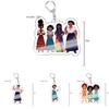 Magic Full House Cartoon Acrylic Keychain Cute And Trendy Character Collectible Bag Decor