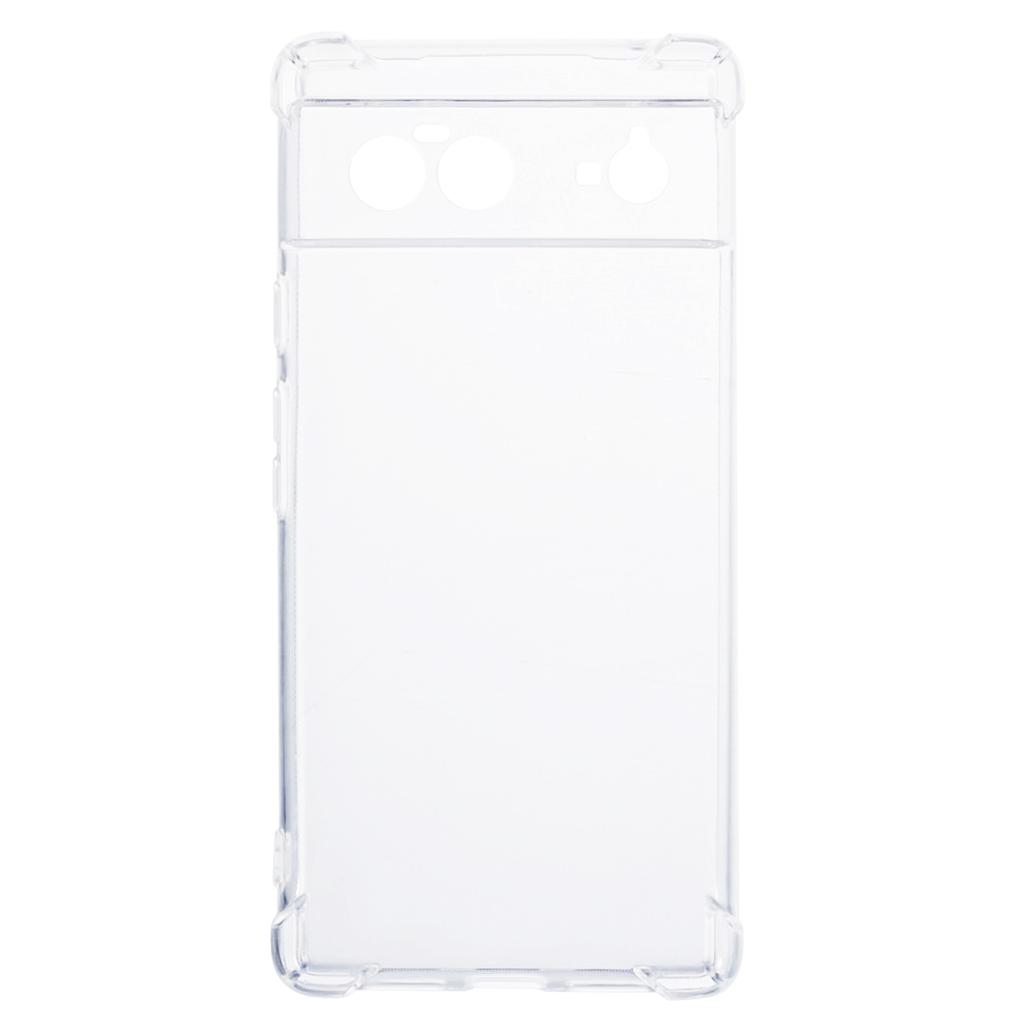 For Google Pixel 6 Case Transparent TPU Thickened Four Corner Phone Cover