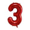 40inch Large Red Number Foil Balloons 0 1 2 3 4 5 6 7 8 9 Years Old Birthday Party Festival Wedding Party Decoration Balloon