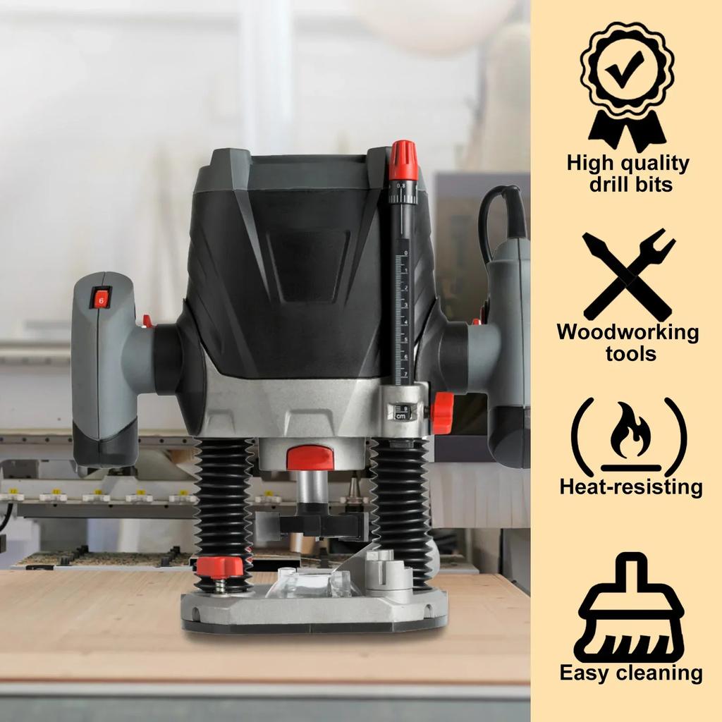 1/2inch Shank CNC Spoilboard Surfacing Router Bit Carbide 3-Wing Woodworking Slab Flattening Router Bit Professional Wood Planer